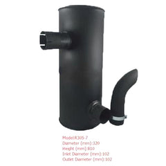 Muffler Silencer for Hyundai Excavator R305-7
