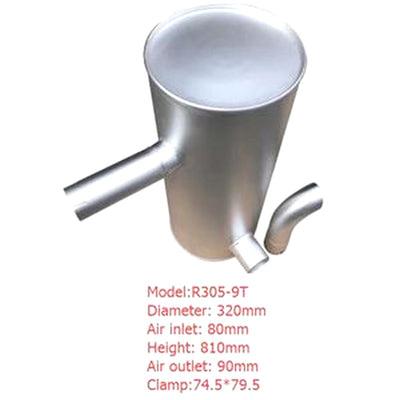Muffler Silencer for Hyundai Excavator R305-9T