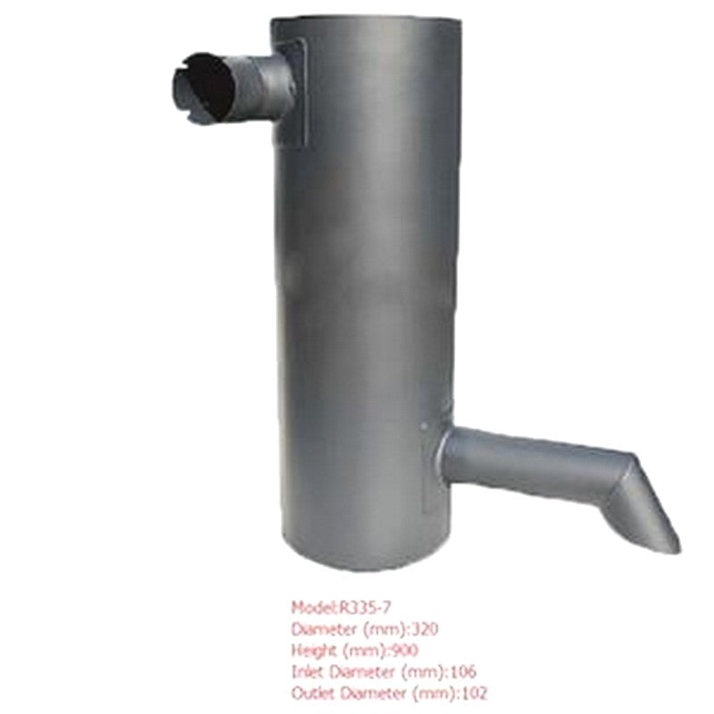 Muffler Silencer for Hyundai Excavator R335-7