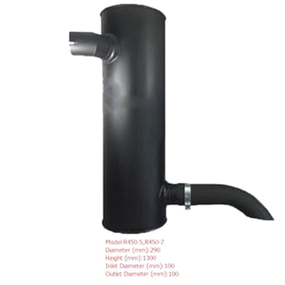 Muffler Silencer for Hyundai Excavator R450-5 R450-7