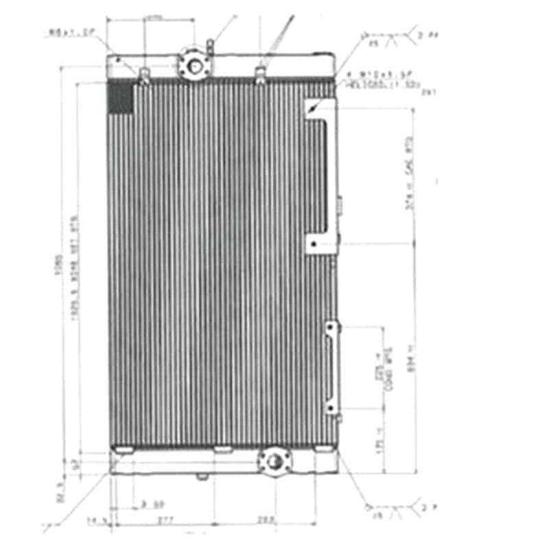 Oil Cooler 11Q9-40532 for Hyundai Excavator R320LC-9 R360LC-9 R380LC-9