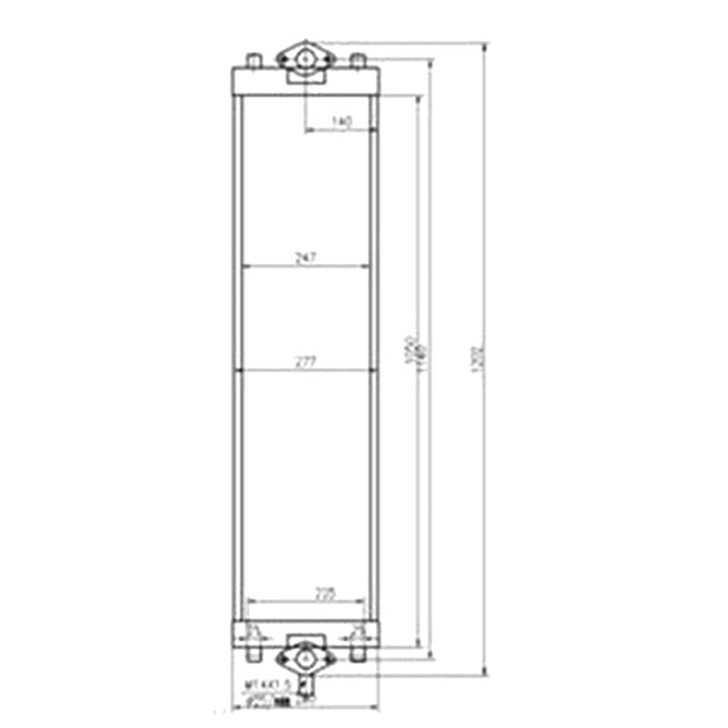 Oil Cooler 206-03-22421 for Komatsu PC290-8K PC270-8 Excavator