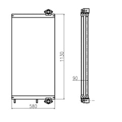 Oil Cooler 208-03-71131 for Komatsu PC450-7 PC400-7 PC350-8 PC300-8 Excavator