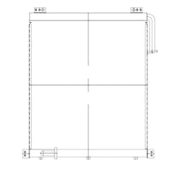Oil Cooler 21M-03-11121 for Komatsu PC600-6 PC650-6 Excavator