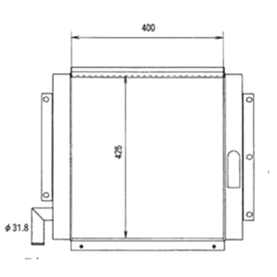 Oil Cooler 2452U221S3 for Kobelco SK003 Excavator