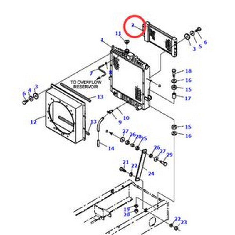 Oil Cooler 418-62-A1511 for Komatsu Loader WA250-3L WA250-3MC WA250PT-3MC WA250PT-3L - Buymachineryparts