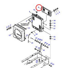 Oil Cooler 418-62-A1511 for Komatsu Loader WA250-3L WA250-3MC WA250PT-3MC WA250PT-3L - Buymachineryparts