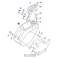 Panel Box 201-54-74390 for Komatsu Excavator PC128US-2 PC128UU-2 PC158US-2 PC158USLC-2 - Buymachineryparts