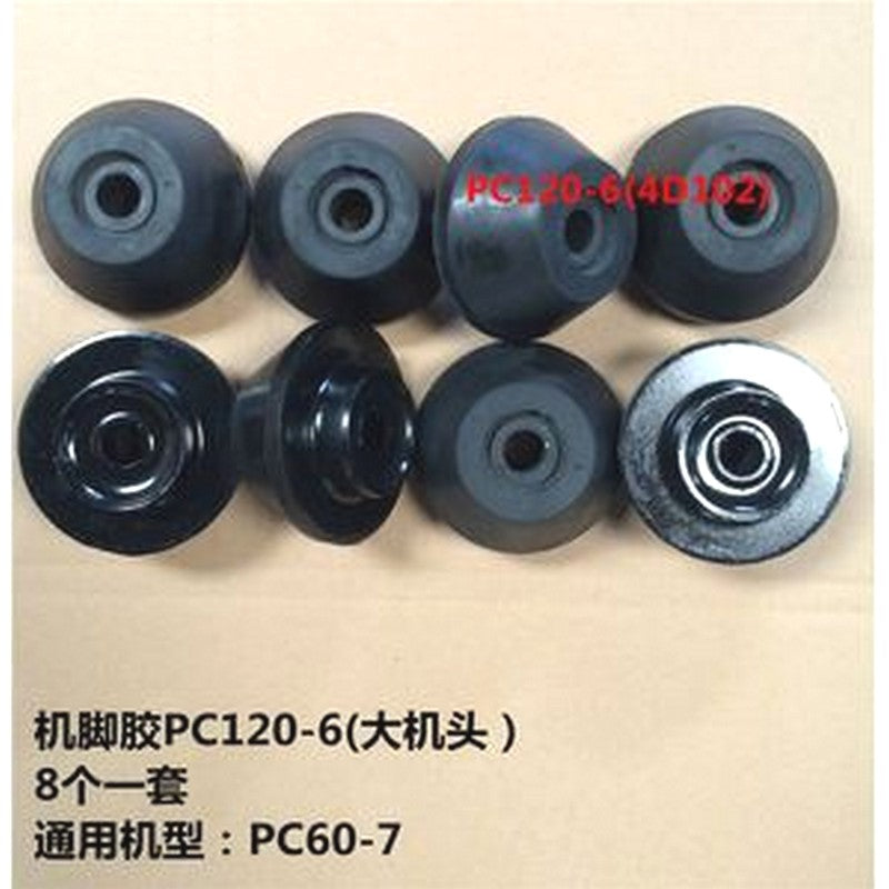 For Komatsu Excavator PC120-6 Engine 4D102 Mounting Rubber Cushion Feet Bumper