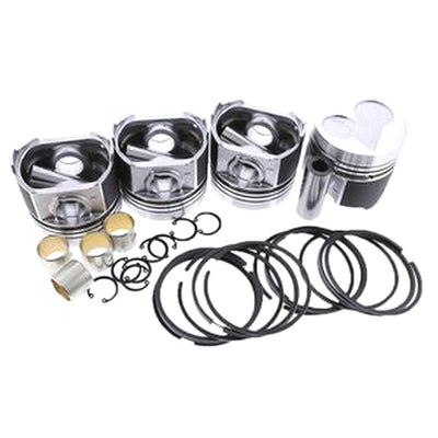 Piston Kit With Ring for Kubota V2203 Indirect Injection Engine Bobcat 7753 763 773 S150 S160 331 334 341 5600