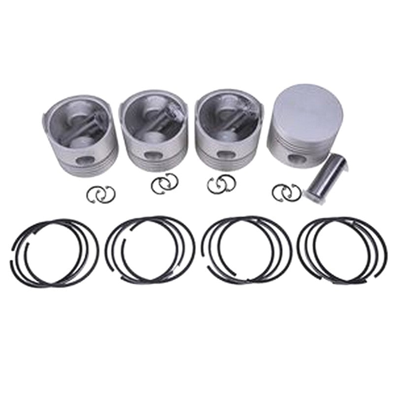 Pito Rind Piston & Piston Ring Set STD 82mm for Kubota V1702 Engine ...