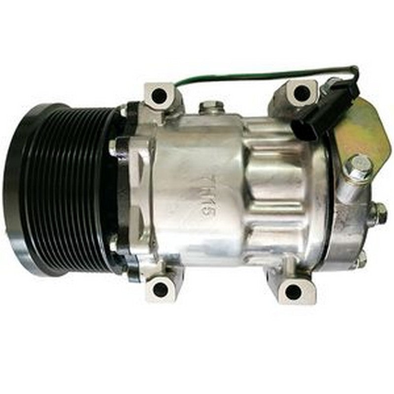 Sanden SD7H15 A/C Compressor 372-9295 for Caterpillar CAT Engine C6.6 ...
