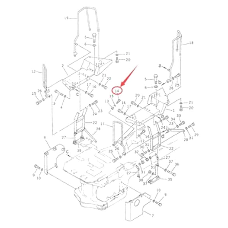Seal 423-33-11411 for Komatsu WA350-1 WA380-1 Wheel Loader