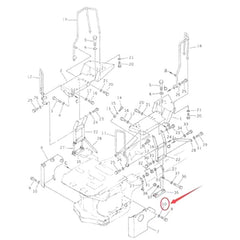 Seal 423-33-11421 for Komatsu WA350-1 WA380-1 Wheel Loader