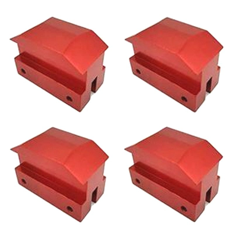 Set of 4 Jack Lifting Pad Anodized Aluminum JACKPAD08-RD-4 for 6th Generation Chevrolet Camaro 16-18