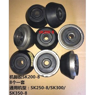 For Kobelco Excavator SK350-8 Engine Mounting Rubber Cushion Feet Bumper