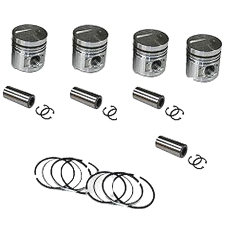 STD 1 Set Piston Kit With Ring for Mitsubishi 4D34 4D34T 3.9L Engine Fuso Canter FE FG