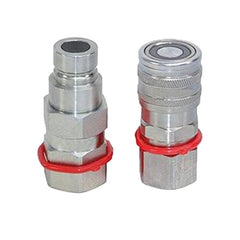 For Thomas 85 105 137 153 175 205 250 255 320 5/8 SAE Flat Face Hydraulic Quick Connect Coupler Set