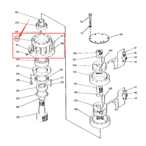 Swing Drive Gearbox TH110383 for John Deere 70D Excavator