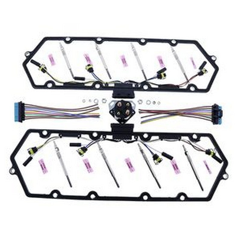 Valve Cover Gaskets + Inner Injector Glow Plug Harness with Relay + 8 ...