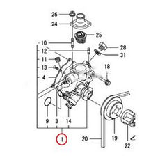 Water Pump 119517-42000 for Yanmar Engine 3D70E-5 3TNV70 - Buymachineryparts