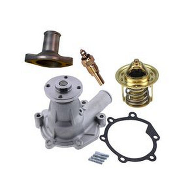 Water Pump With Gasket 223-0296 223-0297 & Thermostat 223-0300 & Sensor 223-0309 & Cover 223-0301 for Mitsubishi Engine L3E Caterpillar CAT Excavator 301.6C 301.8C