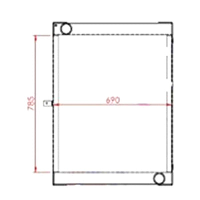 Water Radiator Core 11110477 for Volvo L110E L120E Wheel Loader