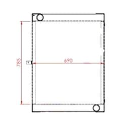 Water Radiator Core 11110477 for Volvo L110E L120E Wheel Loader