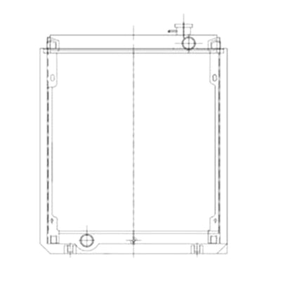 Water Radiator Core 14503549 for Volvo Excavator EC55C