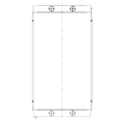 Water Radiator Core 15067029 for Volvo A35F A40F Articulated Haulers