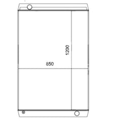 Water Radiator Core 15096620 15147619 for Volvo L150H L180H L220H L250H