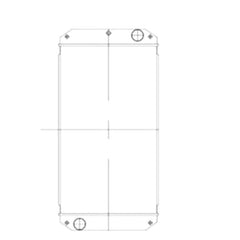 Water Radiator Core 2565308 for Caterpillar CAT 12M Motor Grader