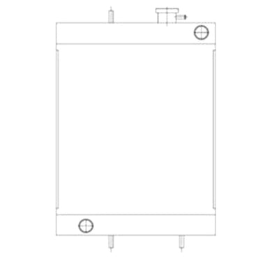 Water Radiator Core 30/919100 30/920400 for JCB 802 803 804