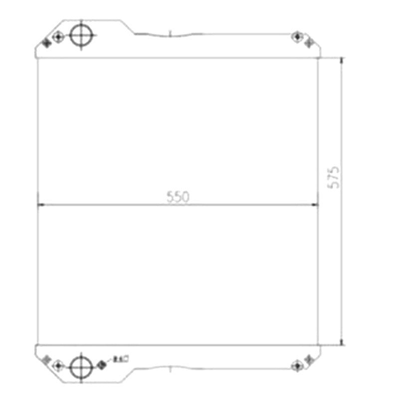 Water Radiator Core 30/925452 for JCB 3185 3155