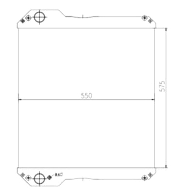 Water Radiator Core 30/925452 for JCB 3185 3155
