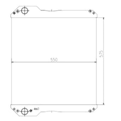 Water Radiator Core 30/925452 for JCB 3185 3155