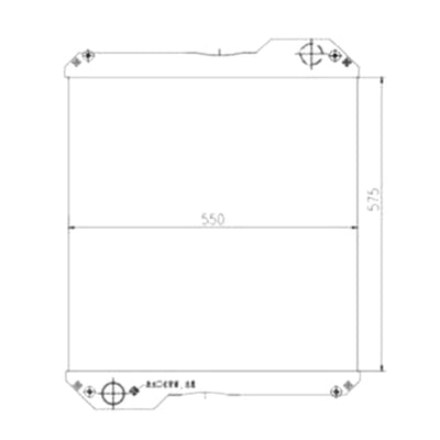 Water Radiator Core 30/925453 30/303800 for JCB 2140 2155