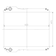 Water Radiator Core 30/925627 30-925884 for JCB 4CX 3CX Backhoe Loader