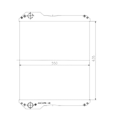 Water Radiator Core 330/925606 for JCB 3190 3220