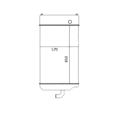 Water Radiator Core 3347697 191-5360 1896651 3347677 for Caterpillar CAT 950B 950GII 962GII