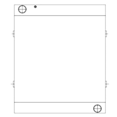 Water Radiator Core 923/02500 for JCB 406 408 3D-4 4CN-4 3CX-2 3CX-4