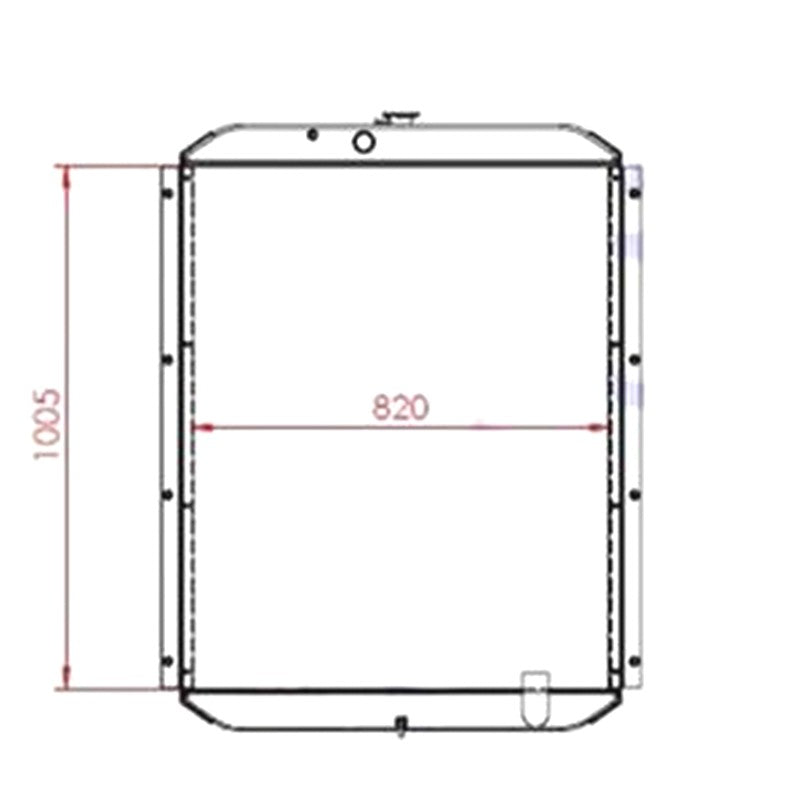 Water Radiator Core for Volvo Excavator EC280E