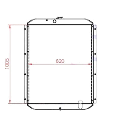 Water Radiator Core for Volvo Excavator EC280E