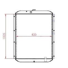 Water Radiator Core for Volvo Excavator EC280E