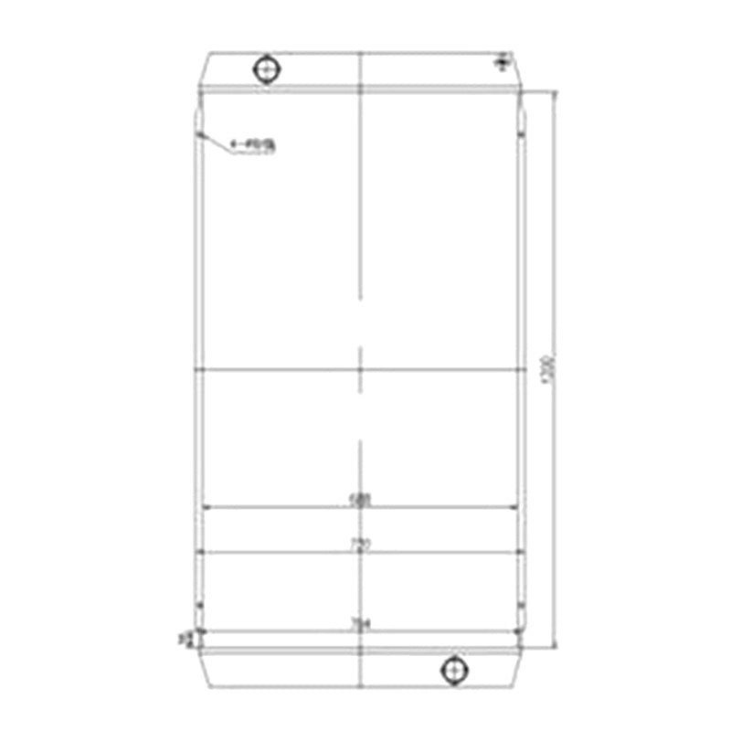 Water Radiator Core for Volvo Loader L200G