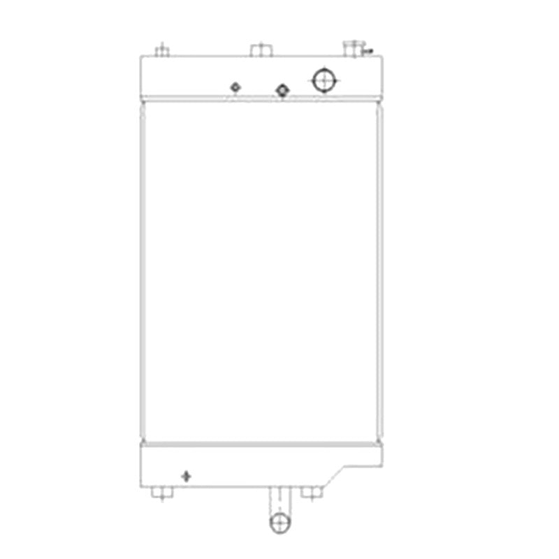 Water Tank Radiator 230-5006 for Caterpillar CAT Engine 3126B C7 C9 C ...