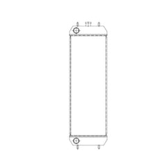 Water Tank Radiator 4668378 for Hitachi Excavator ZAX120-3 ZAX135US-3 ZAX190W-3