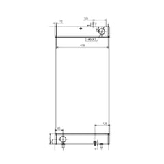 Water Tank Radiator for Doosan Excavator DX170W-5