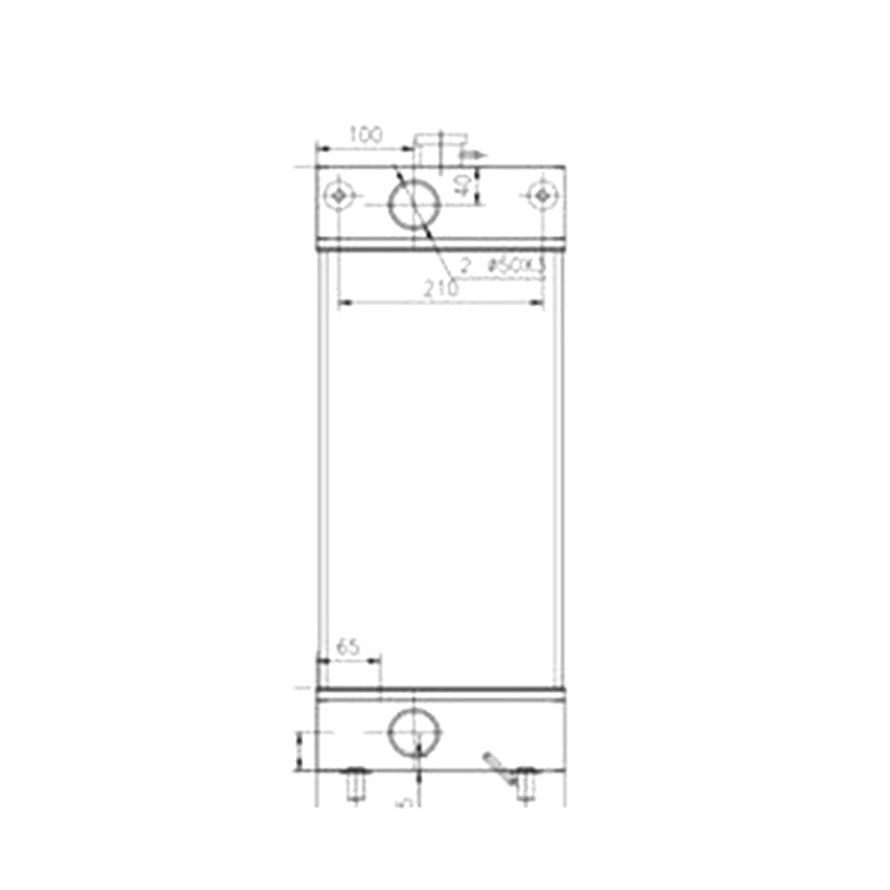 Water Tank Radiator for Doosan Excavator DX80R