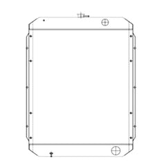 Water Tank Radiator for Hyundai Excavator R210W-5